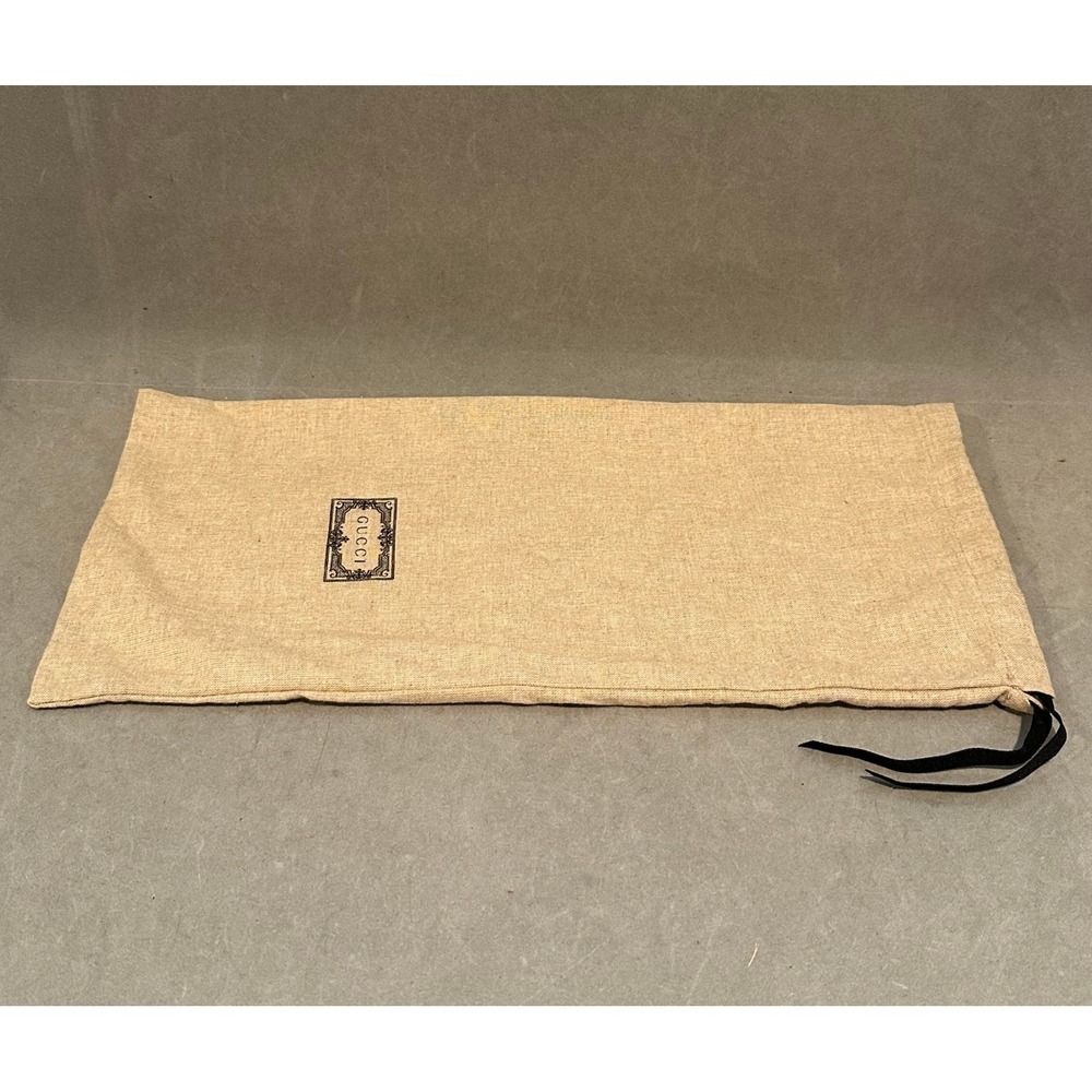 Gucci Tan Linen Blend Drawstring‎ Dust Bag for Handbags or Shoes 18x9
